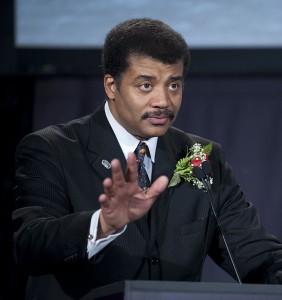 Director of the Hayden Planetarium Neil deGrasse Tyson speaks as host of the Apollo 40th anniversary celebration held at the National Air and Space Museum, Monday, July 20, 2009 in Washington DC.