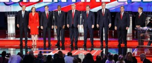 PHOTO: CNN Republican presidential debate at the Venetian Hotel & Casino, Dec. 15
