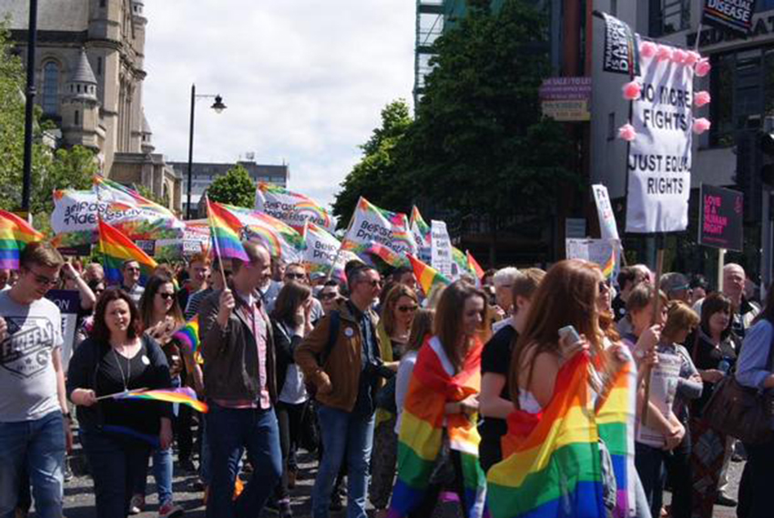 Thousands are calling on Northern Ireland to pass equal marriage