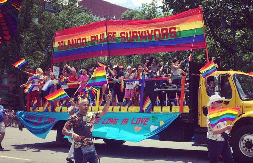29 Pulse survivors had their own float at Boston Pride