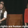 A viral video show transgender high school senior Clementine Springsteen yelling, “Trans rights are human rights,” in front of Iowa Gov. Kim Reynolds (R) while receiving the governor’s scholar award […]