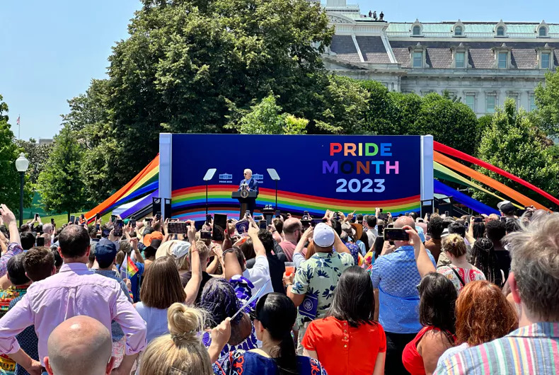 Joe Biden’s White House Pride celebration may have been delayed due to the dangerous smoke from Canada’s wildfires that engulfed the East Coast, but on Saturday, the President more than […]